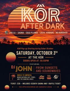 KôR After Dark event flyer